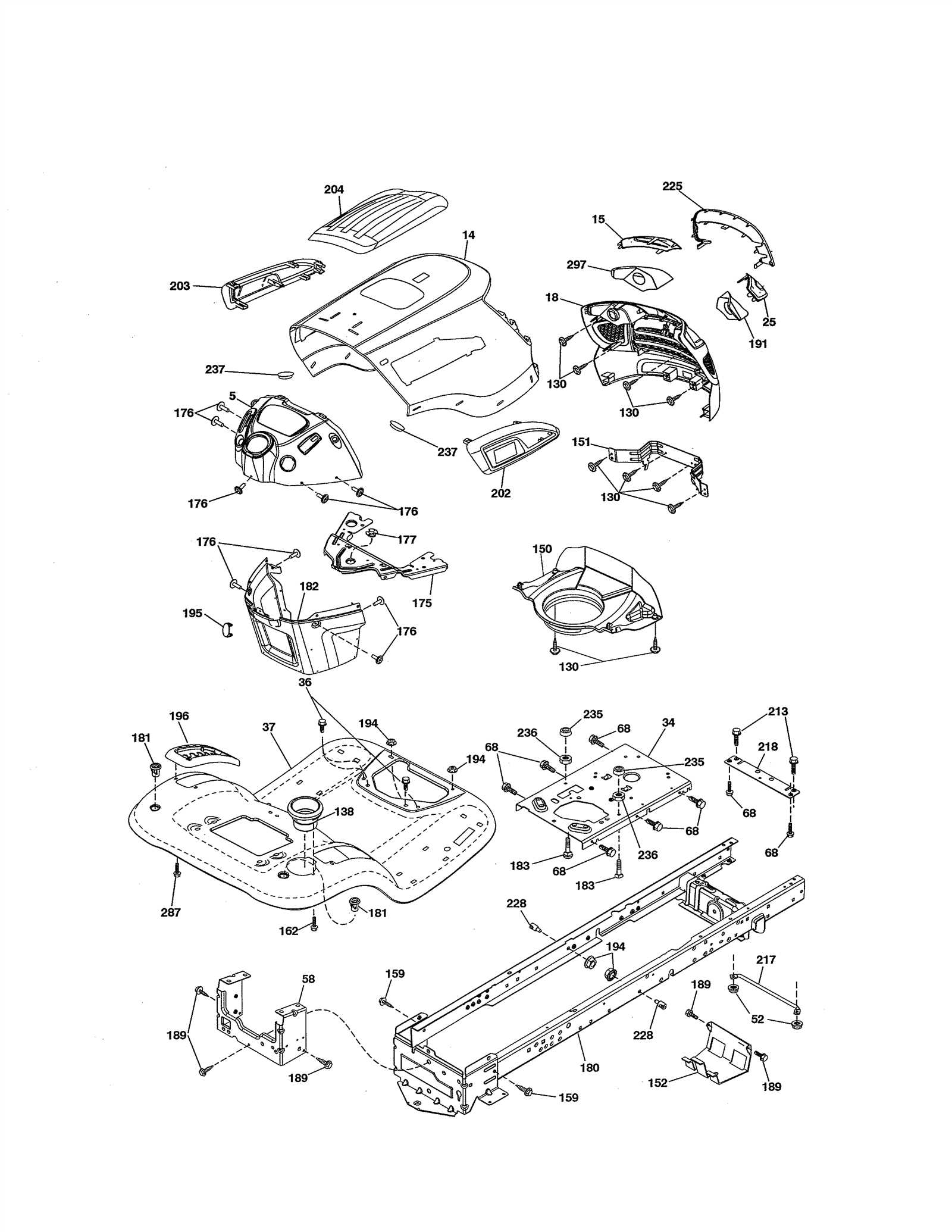 poulan pro lawn mower parts diagram