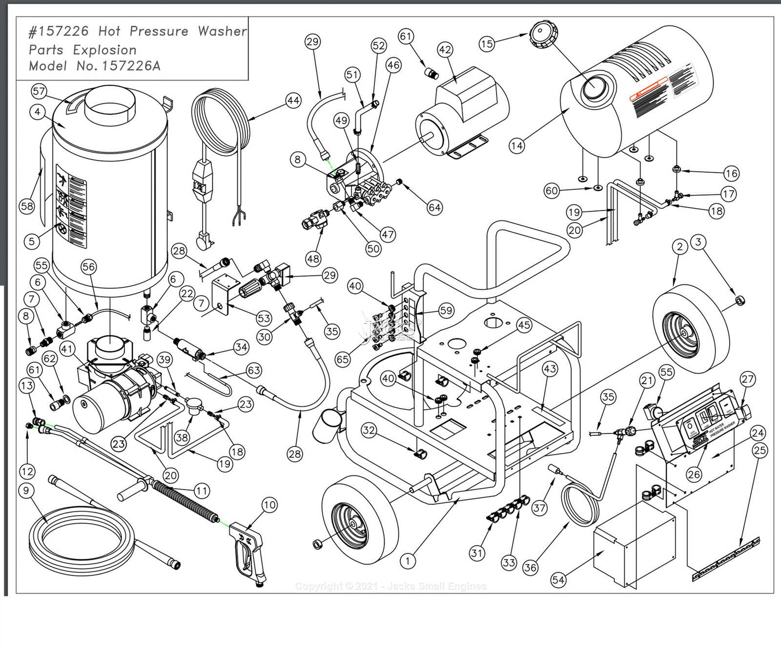 power washer parts diagram