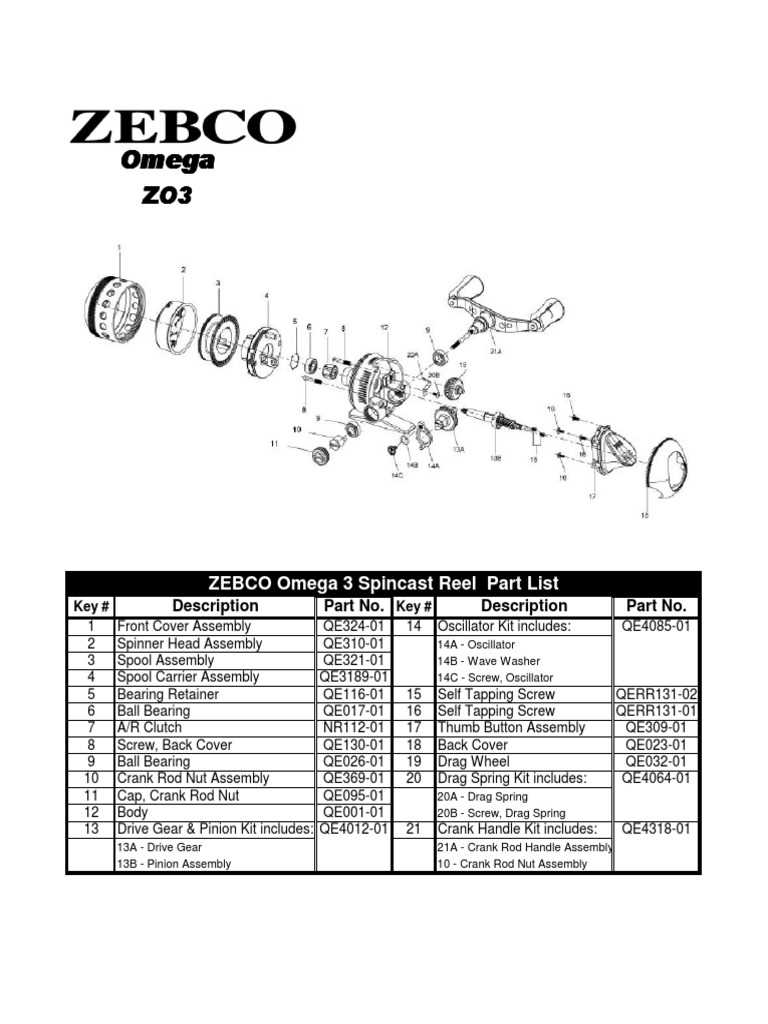 quantum reel parts diagram