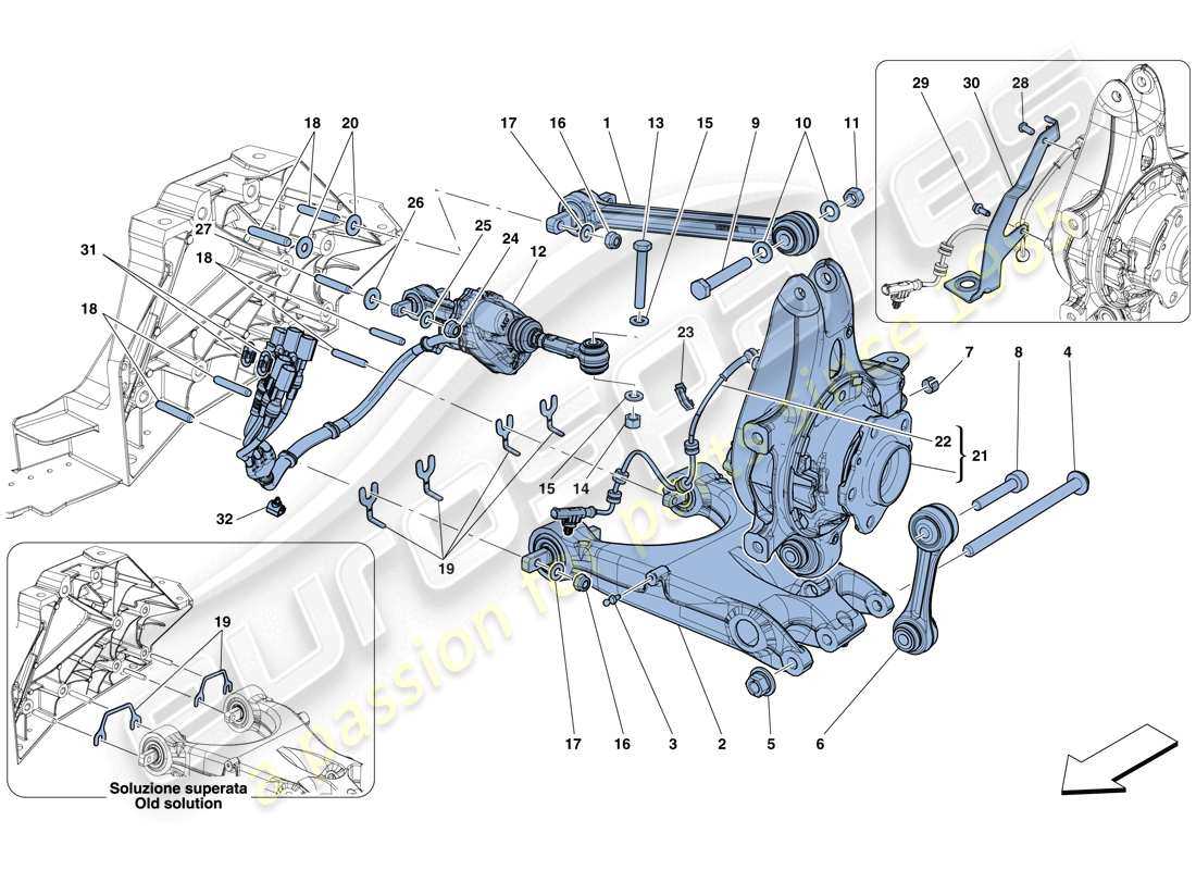 rear suspension parts diagram