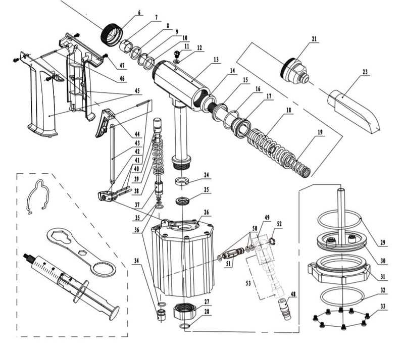 rivet gun parts diagram