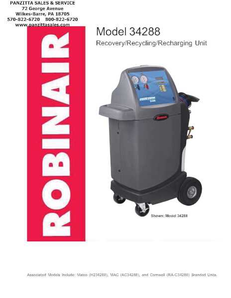 robinair 34288 parts diagram