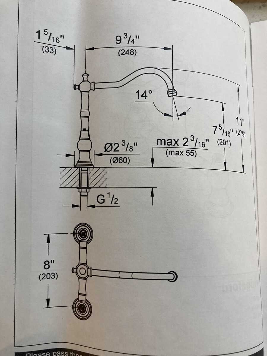 rohl faucet parts diagram