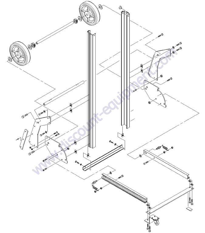 rotary lift parts diagram