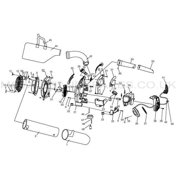 ryobi backpack blower parts diagram