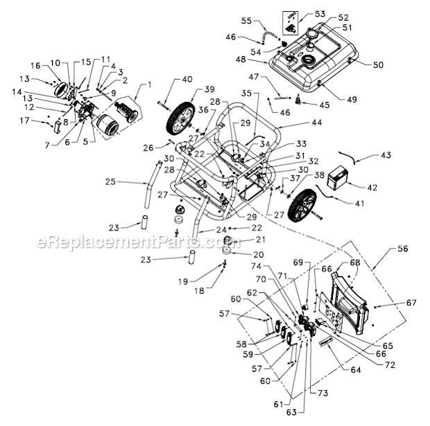 ryobi generator parts diagram