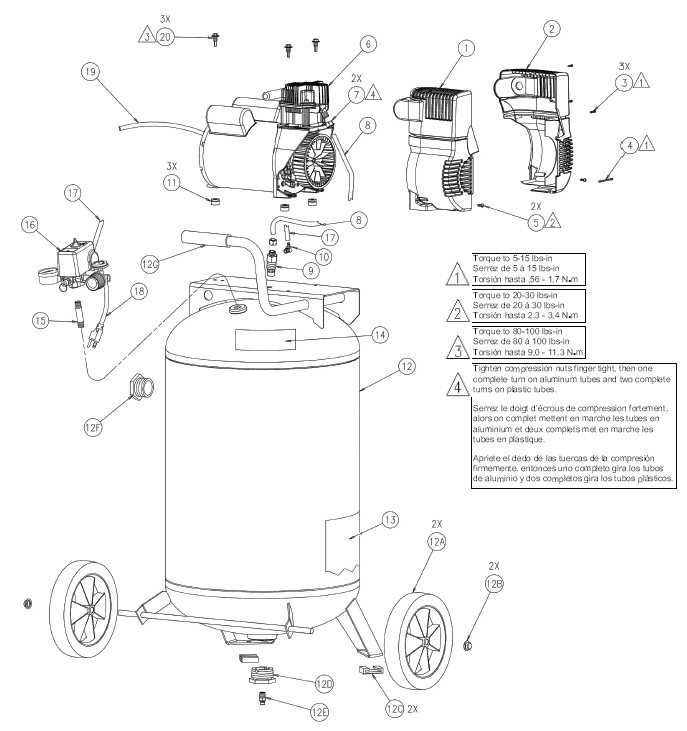 sanborn air compressor parts diagram