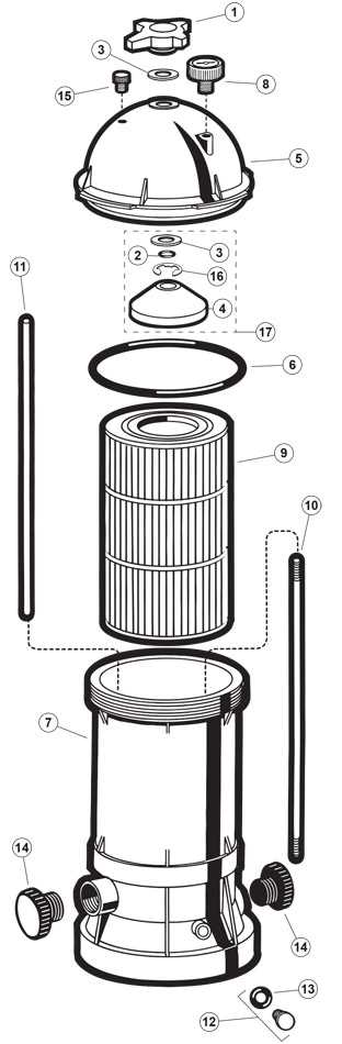 sand filter parts diagram