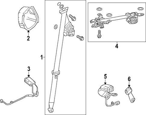 seat belt parts diagram