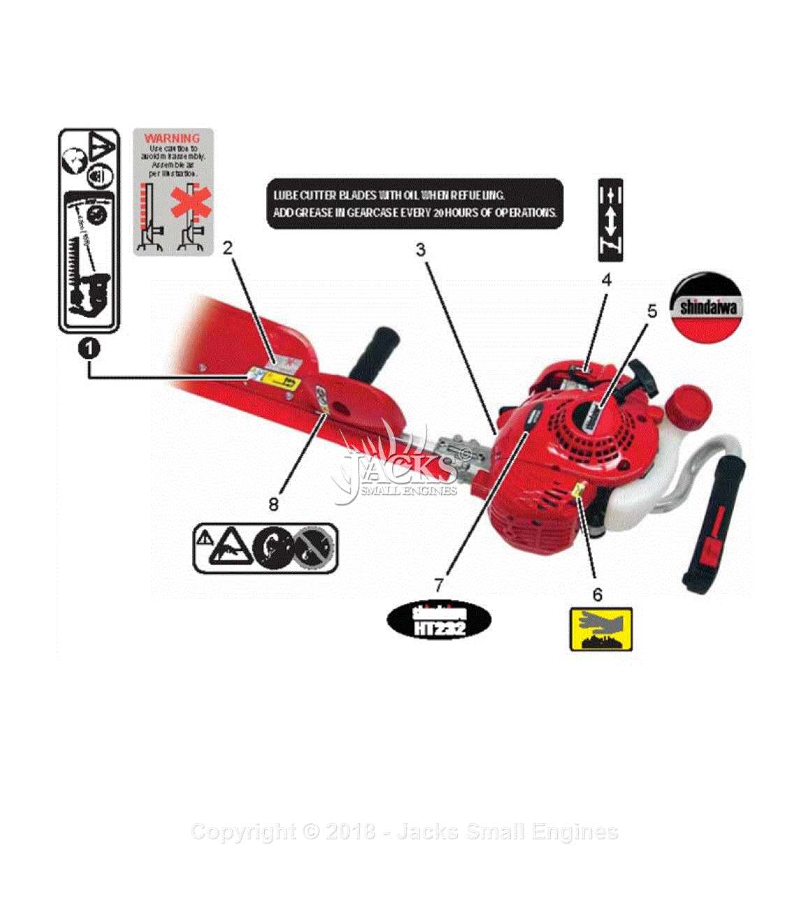 shindaiwa trimmer parts diagram