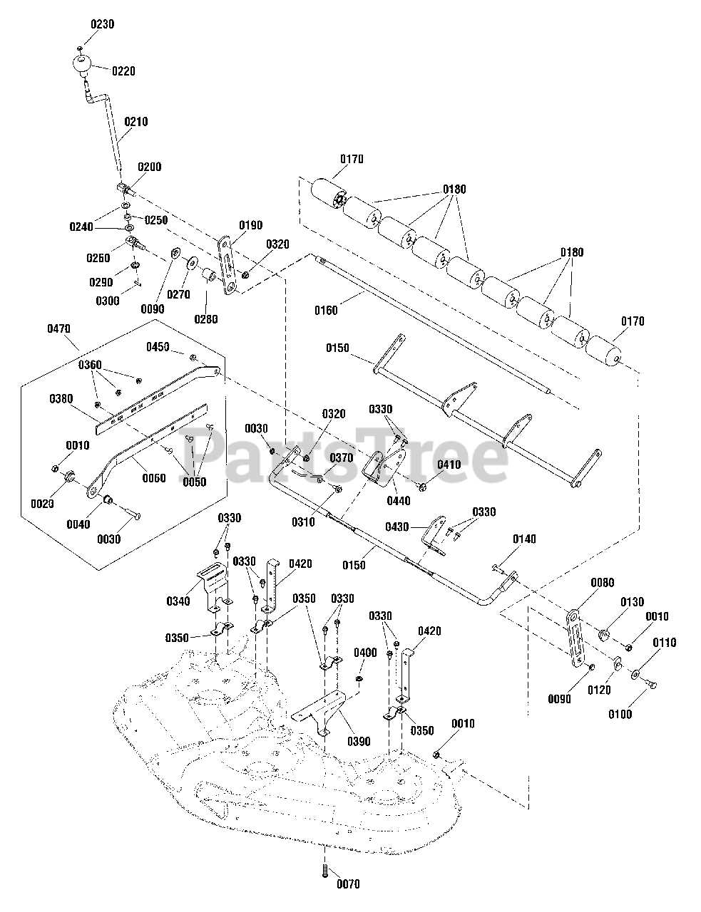 simplicity mower deck parts diagram