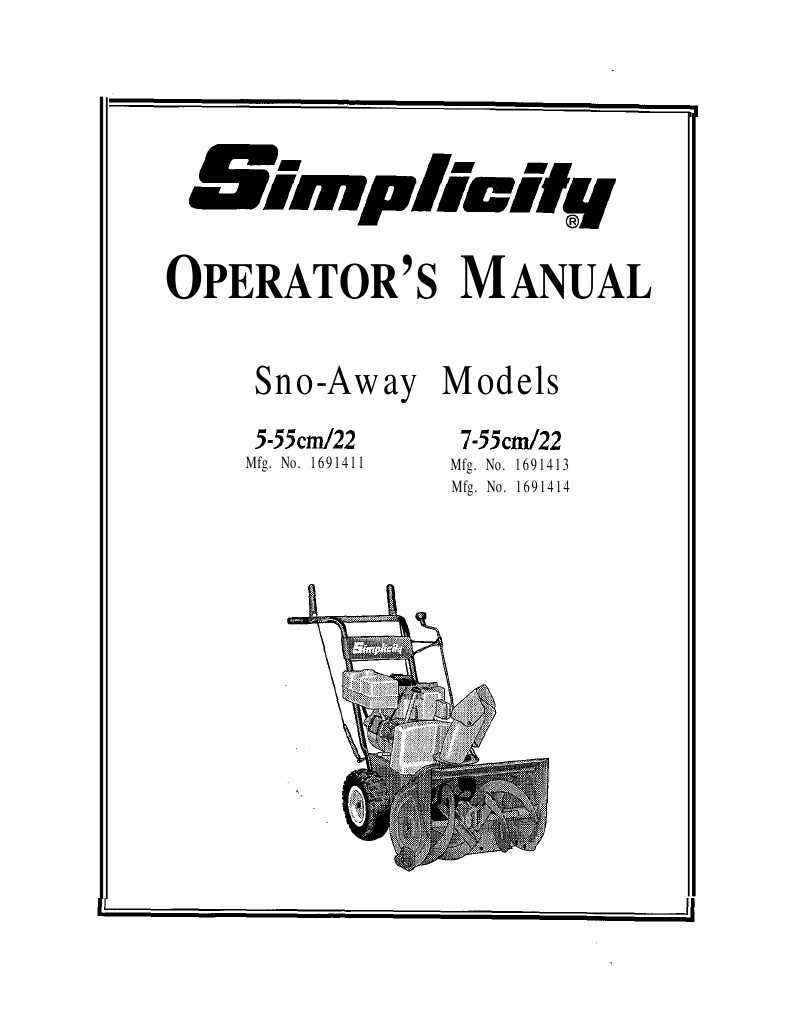 simplicity snow thrower parts diagram