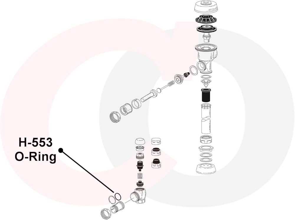 sloan flushometer parts diagram