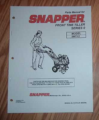 snapper tiller parts diagram