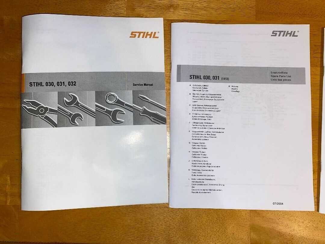 stihl 031 parts diagram