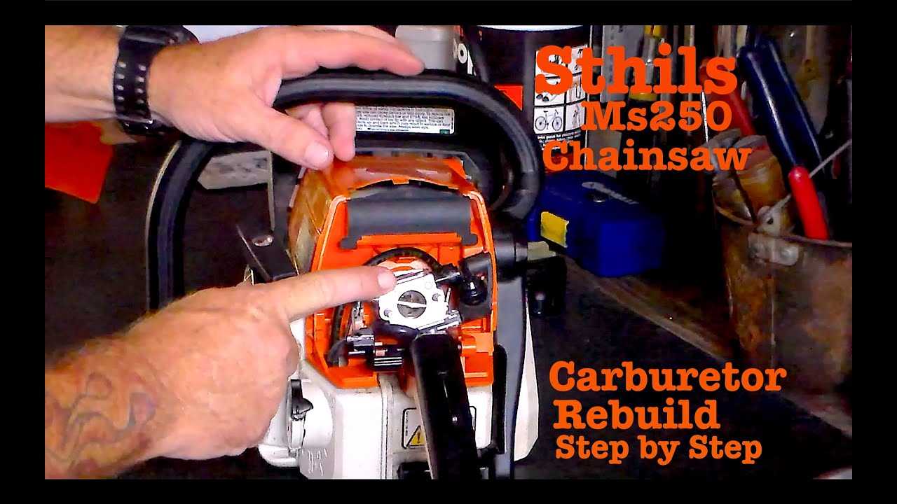 stihl 250 chainsaw parts diagram