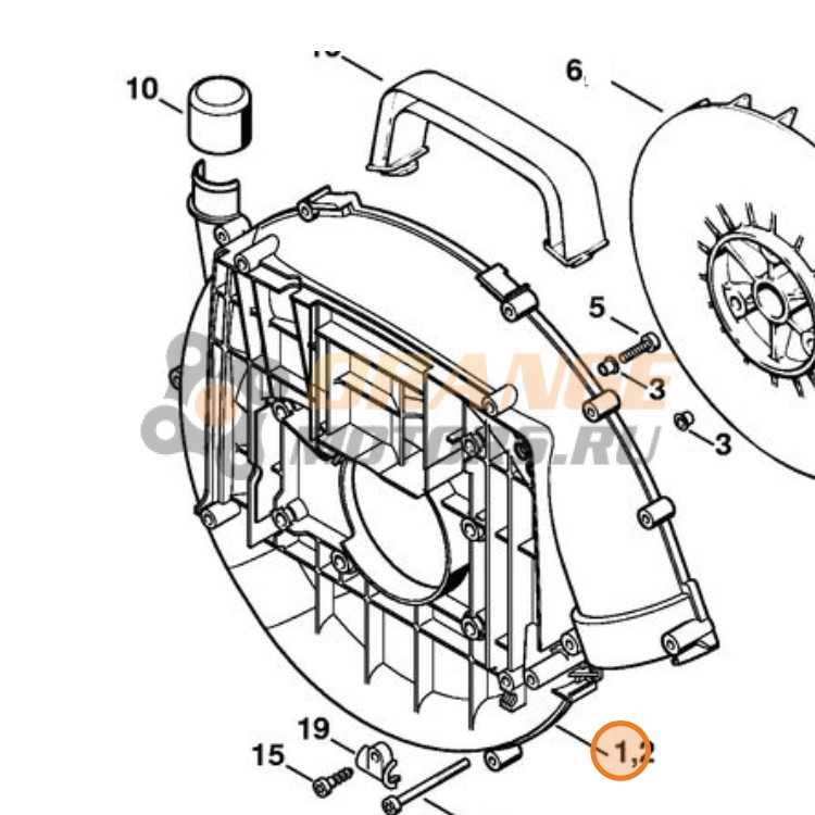 stihl backpack blower parts diagram