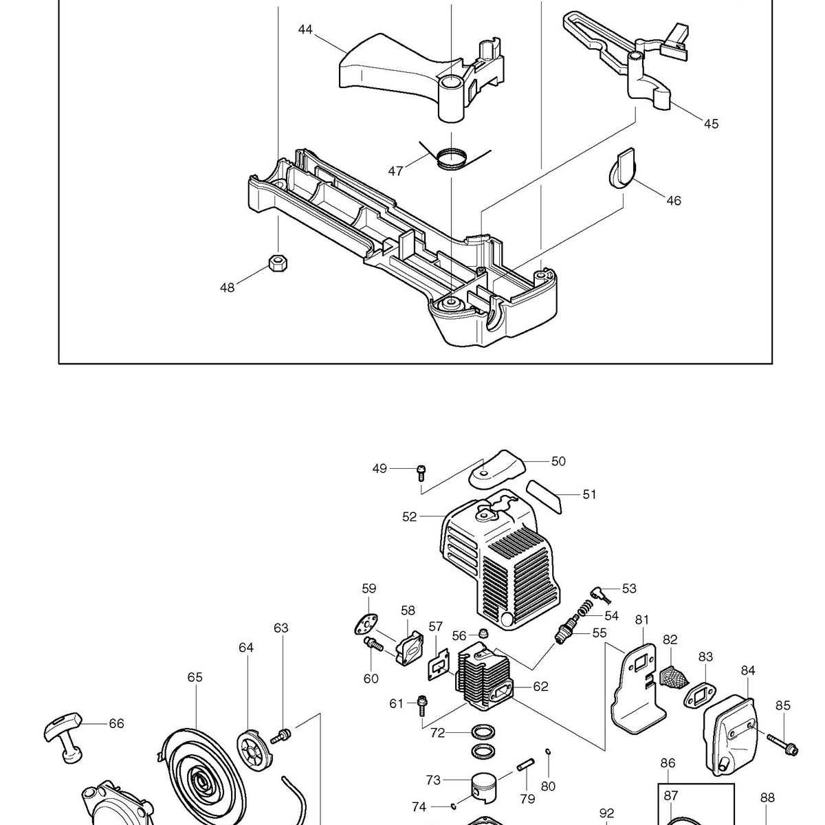 stihl hs80 parts diagram