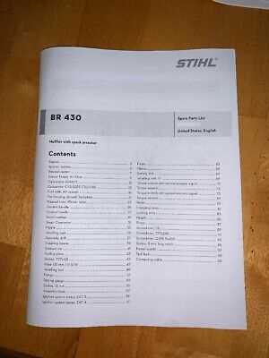 stihl leaf blower parts diagram