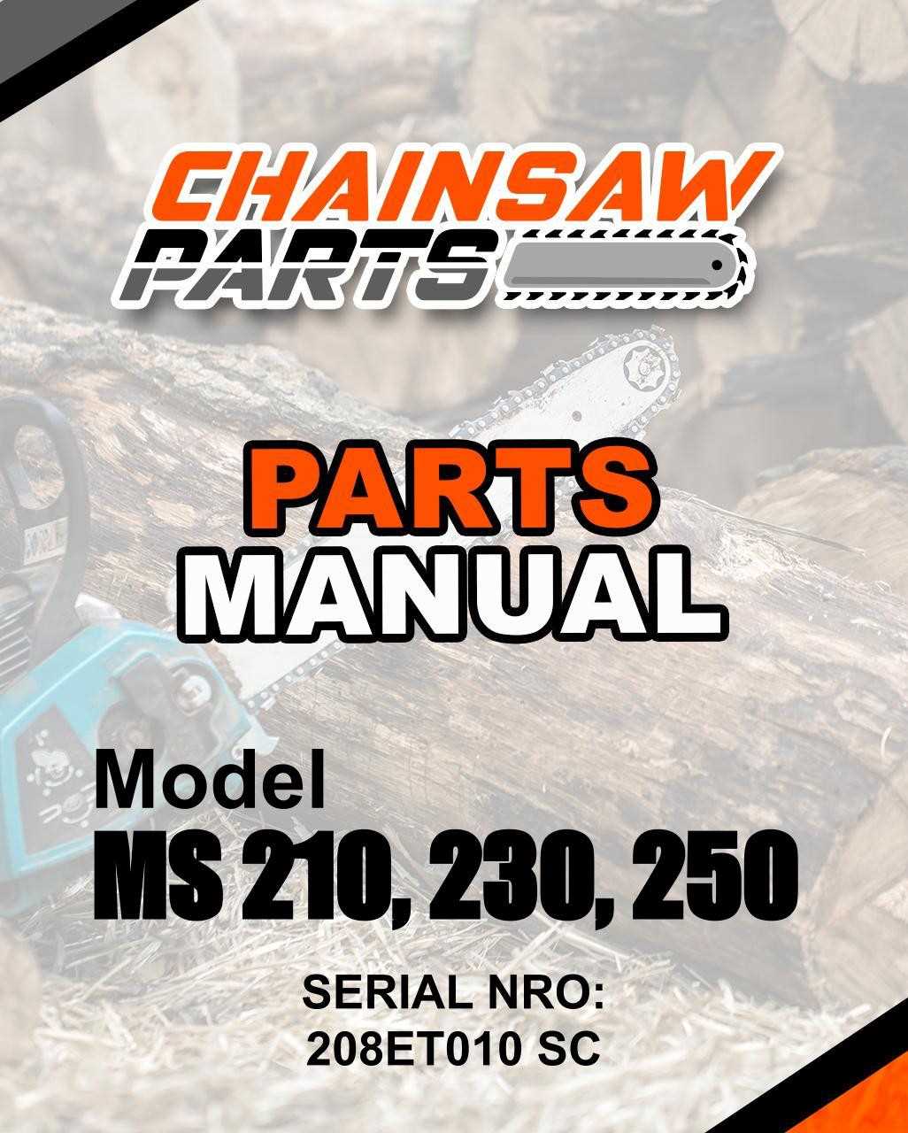 stihl ms210c parts diagram