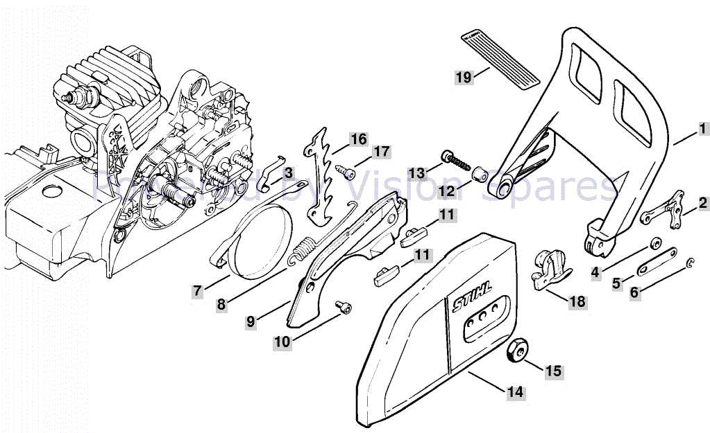 stihl ms210c parts diagram