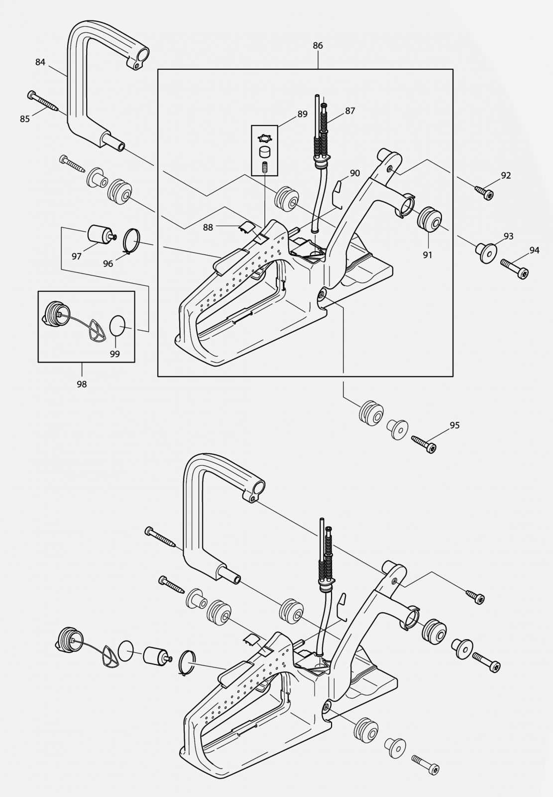 stihl ms250c chainsaw parts diagram