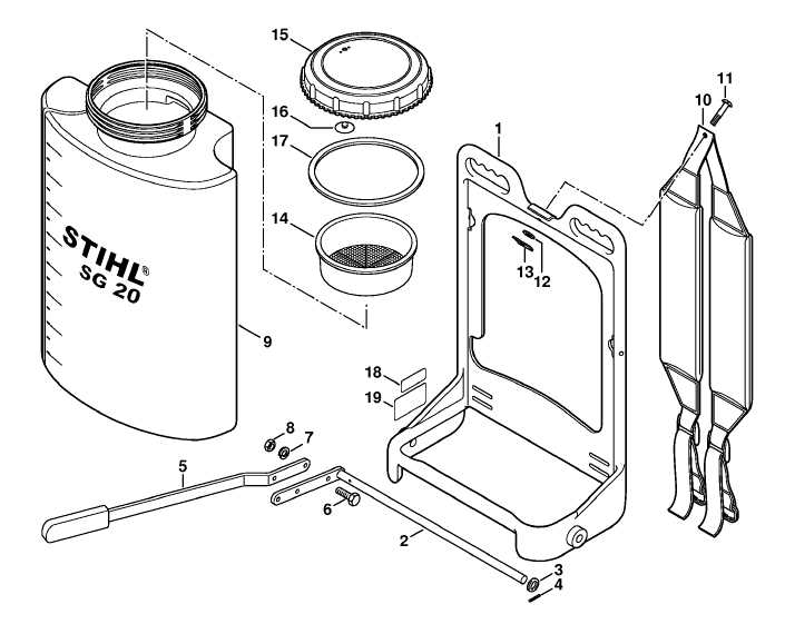 stihl sg20 parts diagram