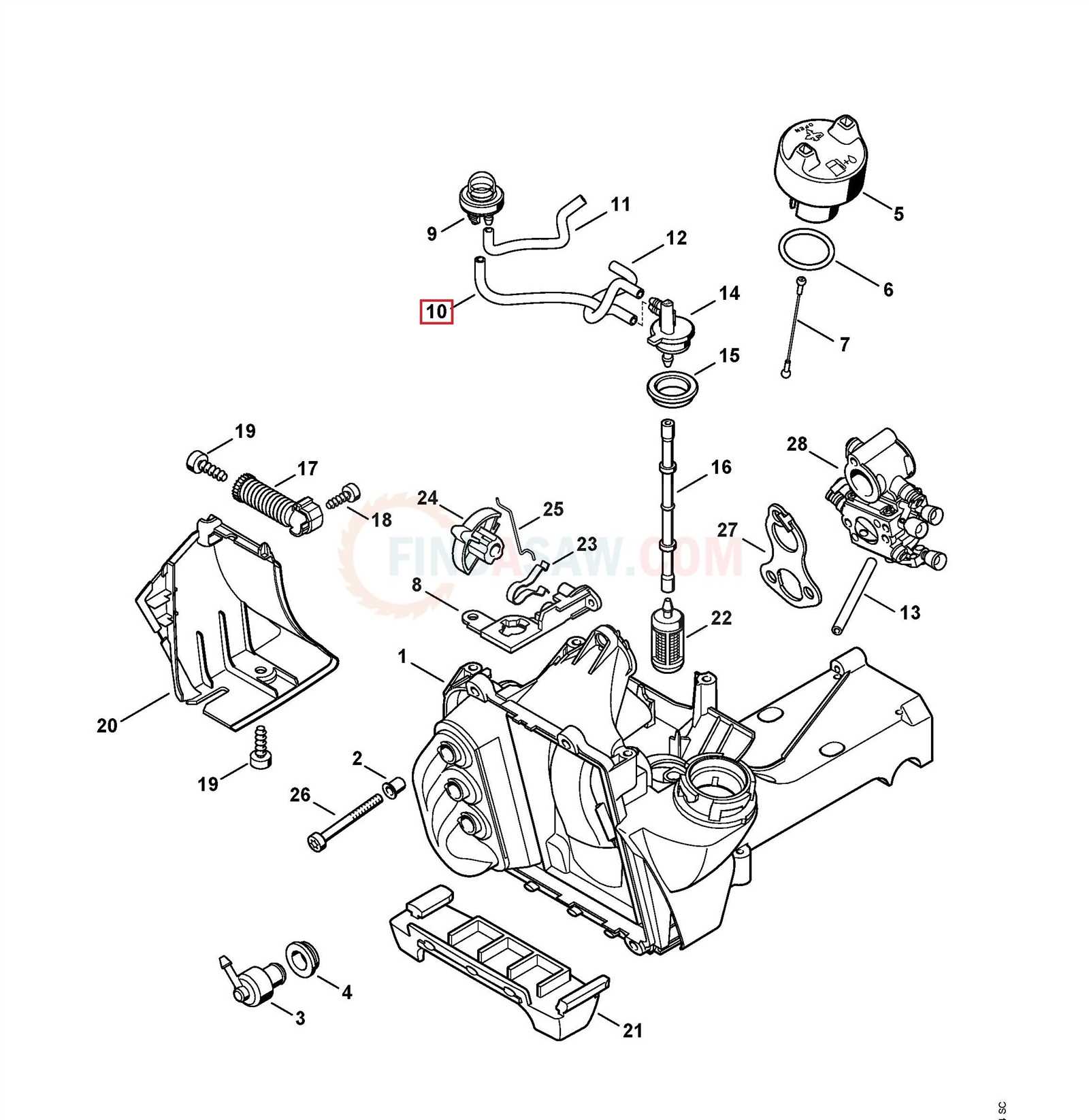 stihl ts400 parts diagram