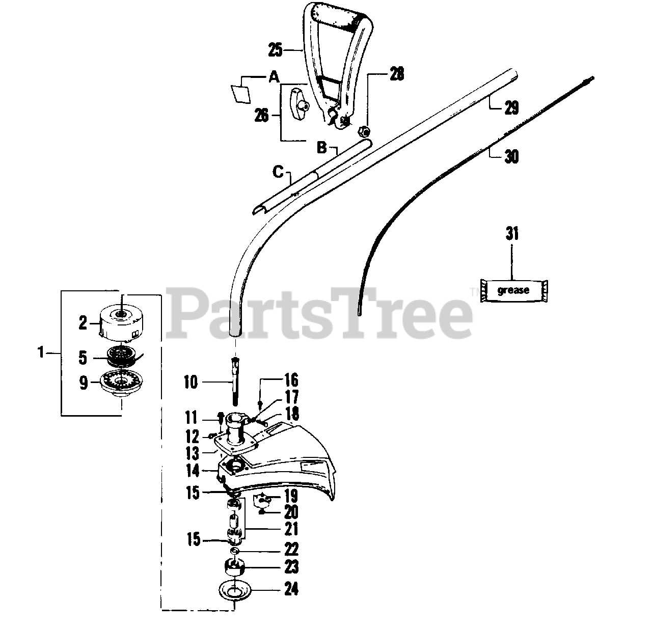 stihl weedeater parts diagram