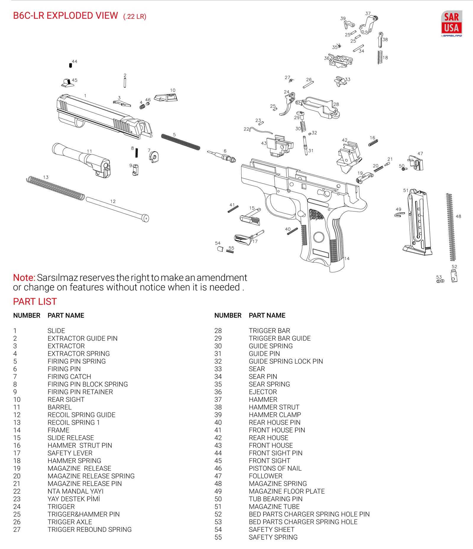 taurus 605 parts diagram