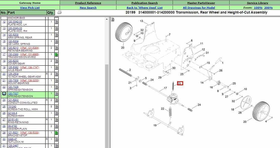 toro model 20340 parts diagram