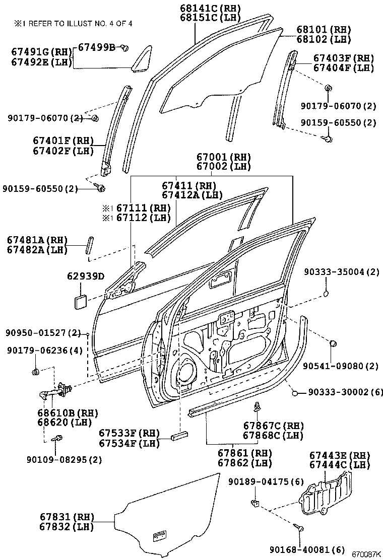 toyota camry body parts diagram