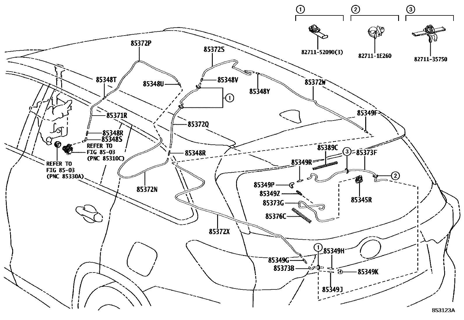 toyota highlander body parts diagram