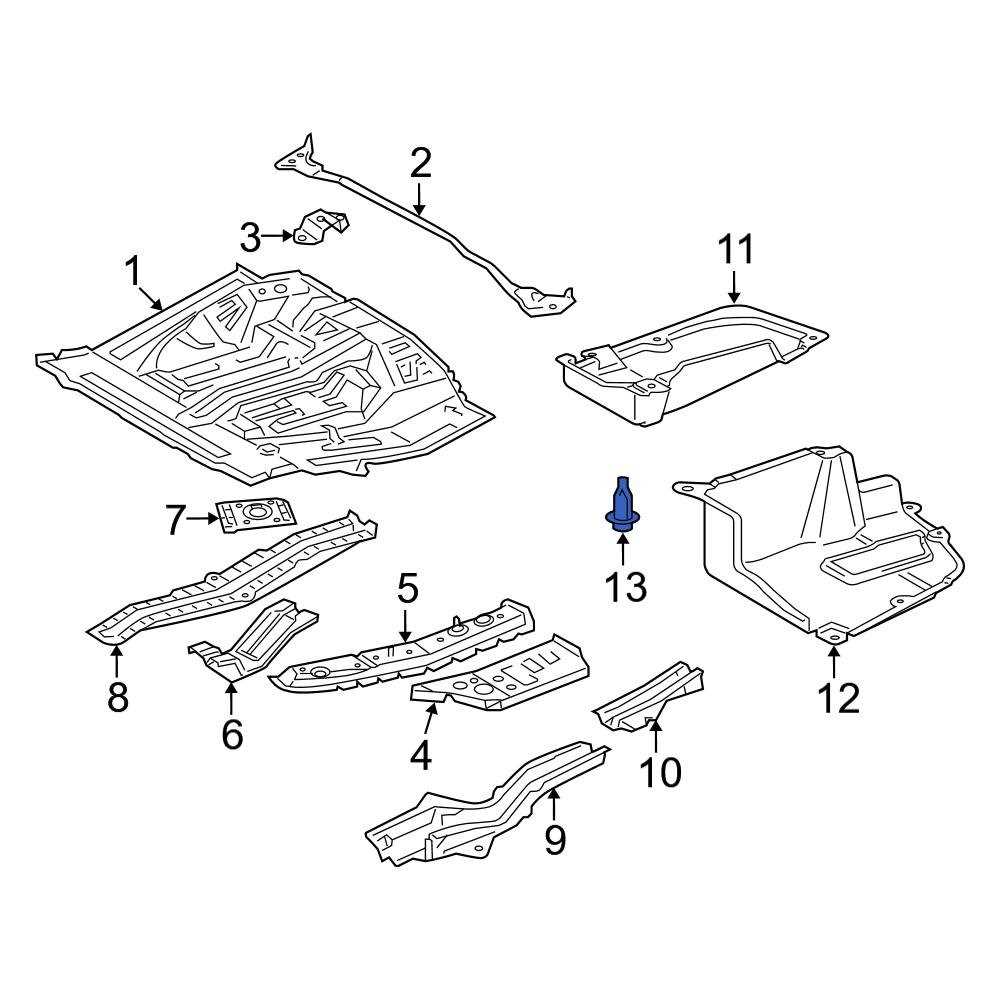 toyota highlander body parts diagram