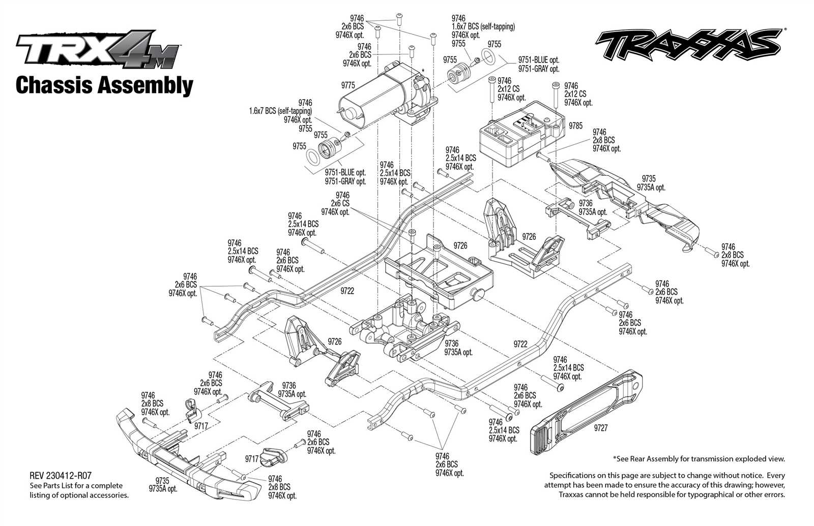 traxxas xrt parts diagram