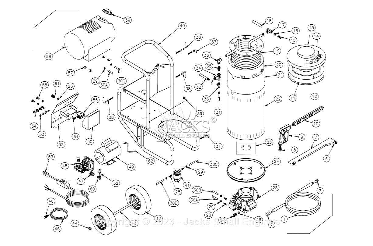 trigger pressure washer gun parts diagram