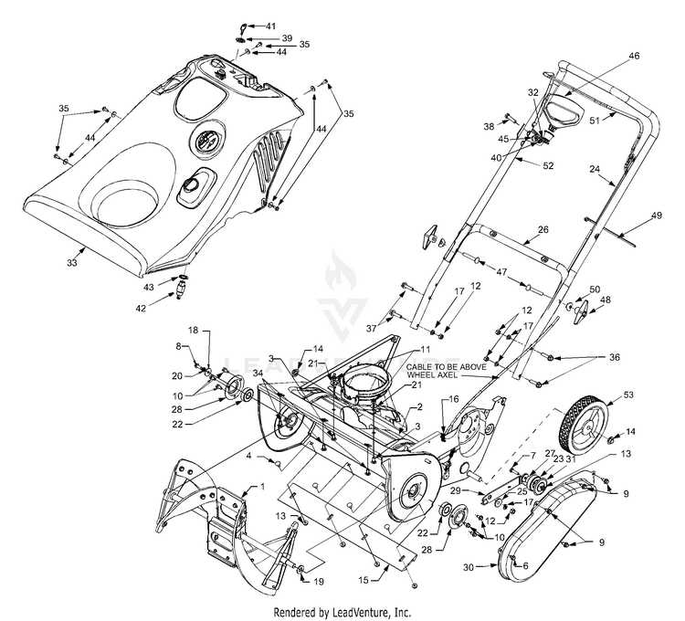 troy bilt snowblower parts diagram