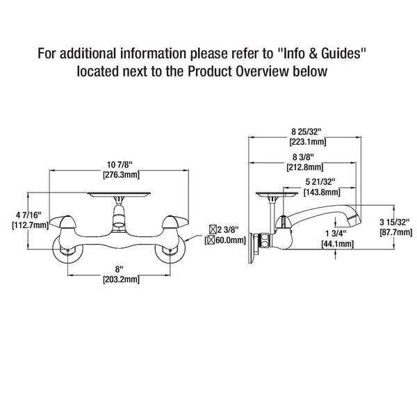 wall mount faucet parts diagram