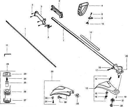 weed eater parts diagram