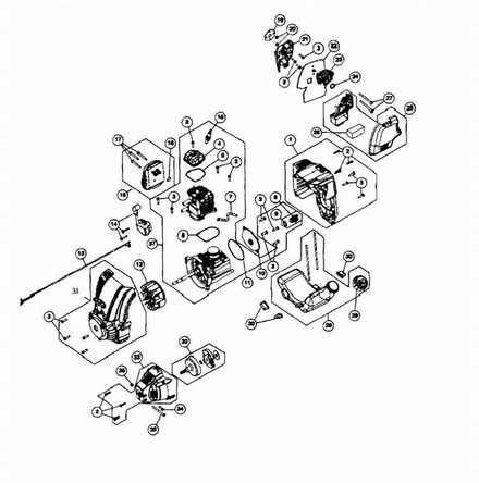 weed eater parts diagram