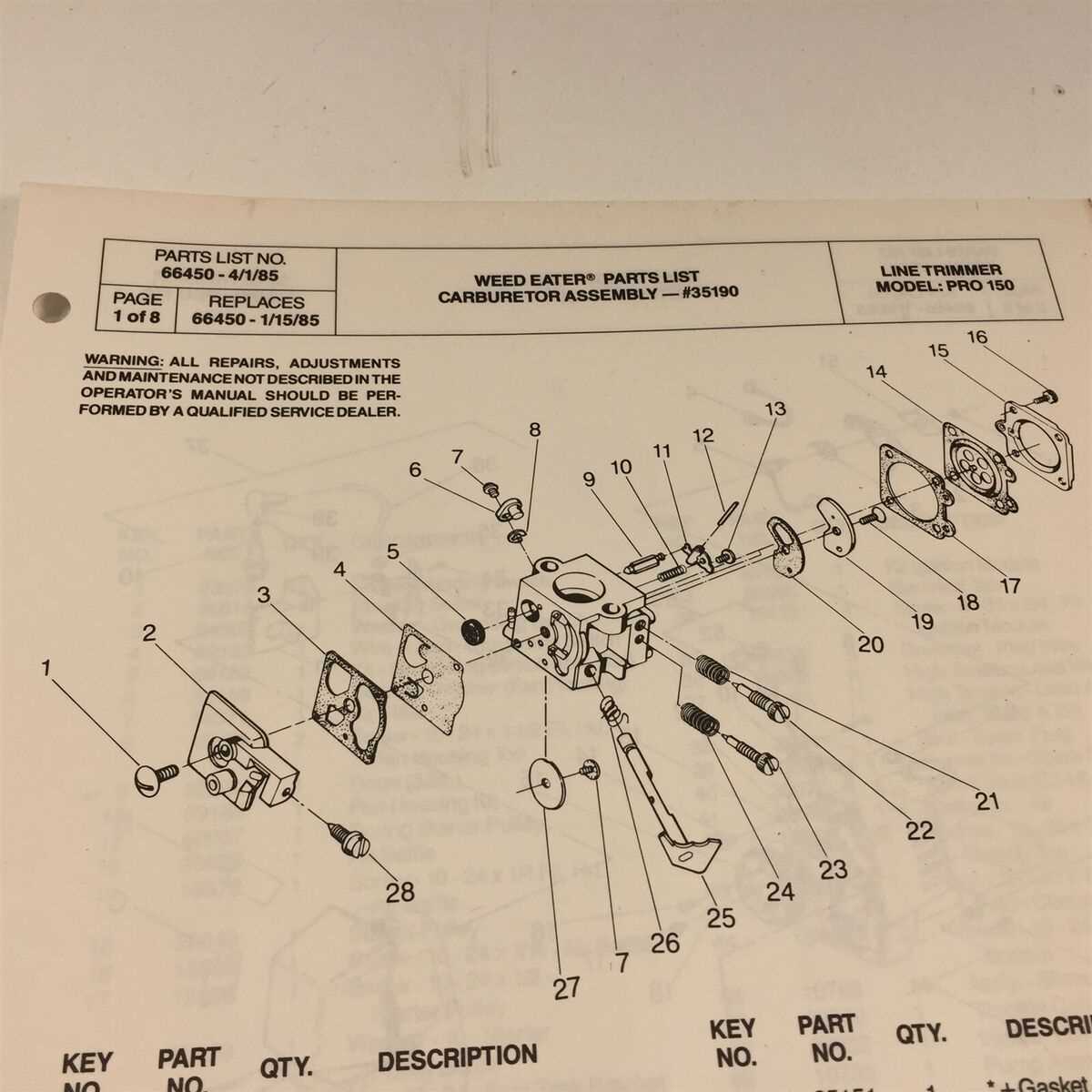 weed wacker parts diagrams