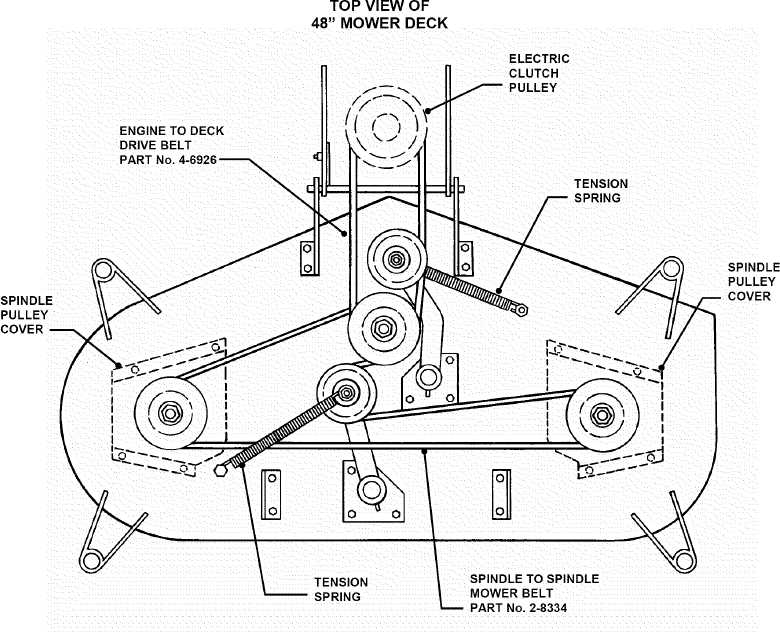 wheel horse 48 mower deck parts diagram