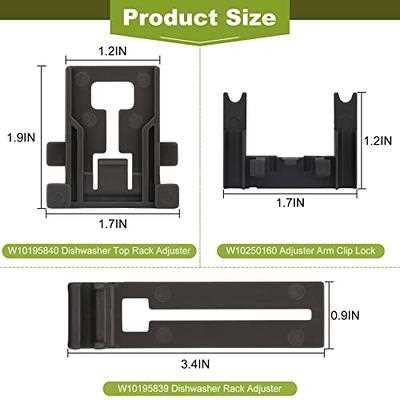 whirlpool dishwasher top rack parts diagram