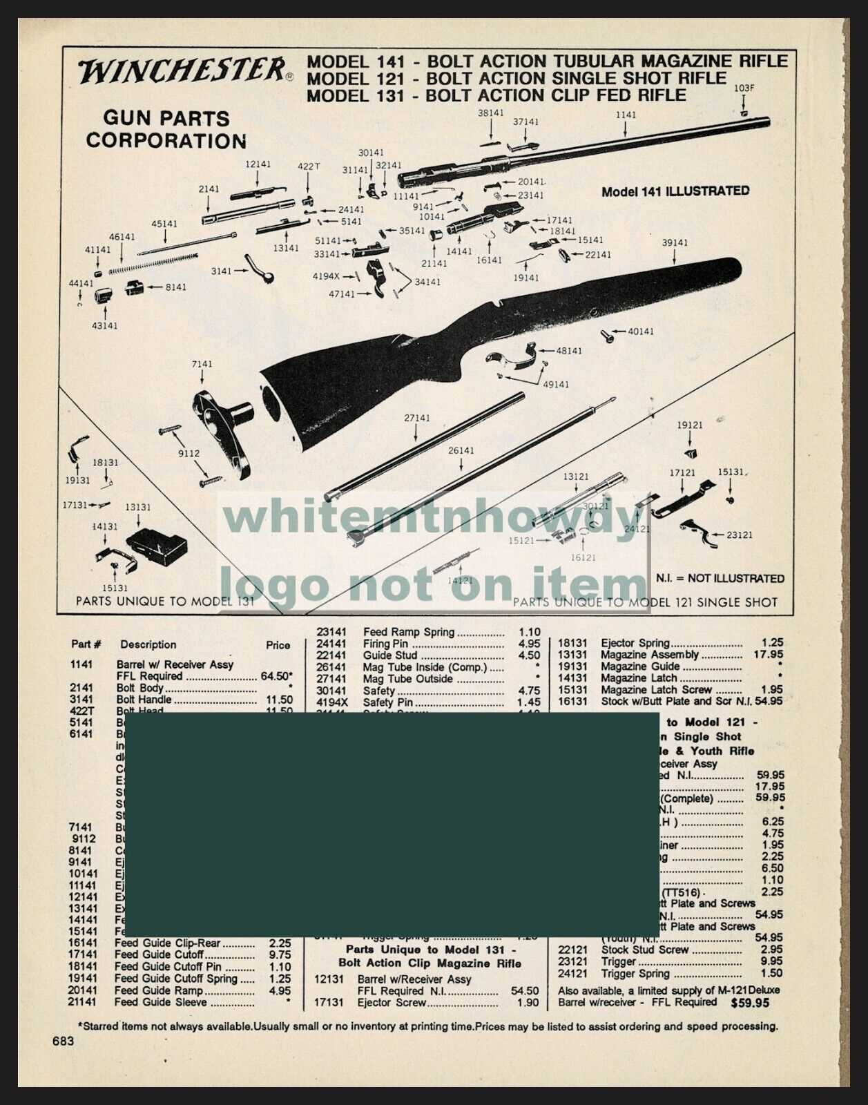 winchester 1894 parts diagram