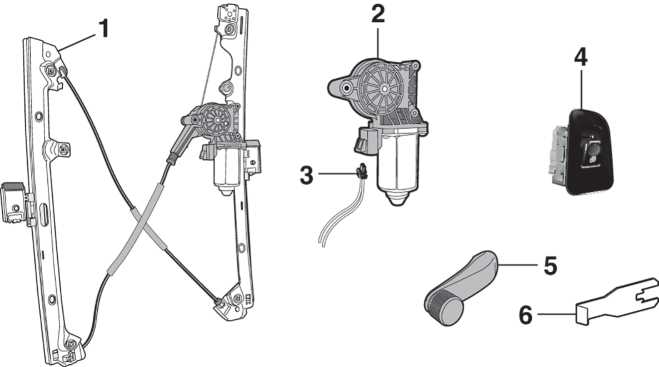 window regulator parts diagram