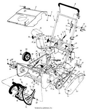 cub cadet snow blower parts diagram