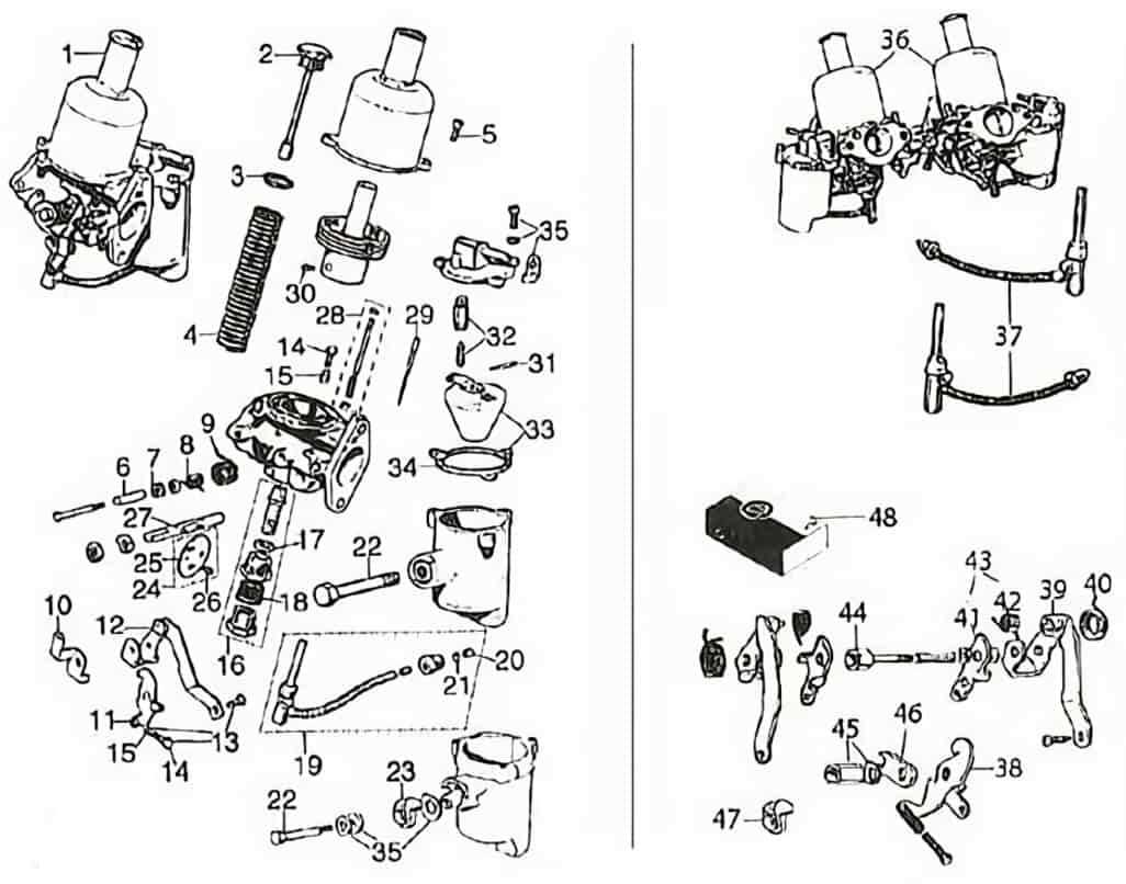 carburetor parts diagram