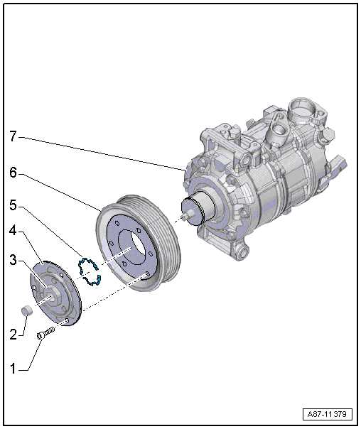 air conditioner compressor parts diagram