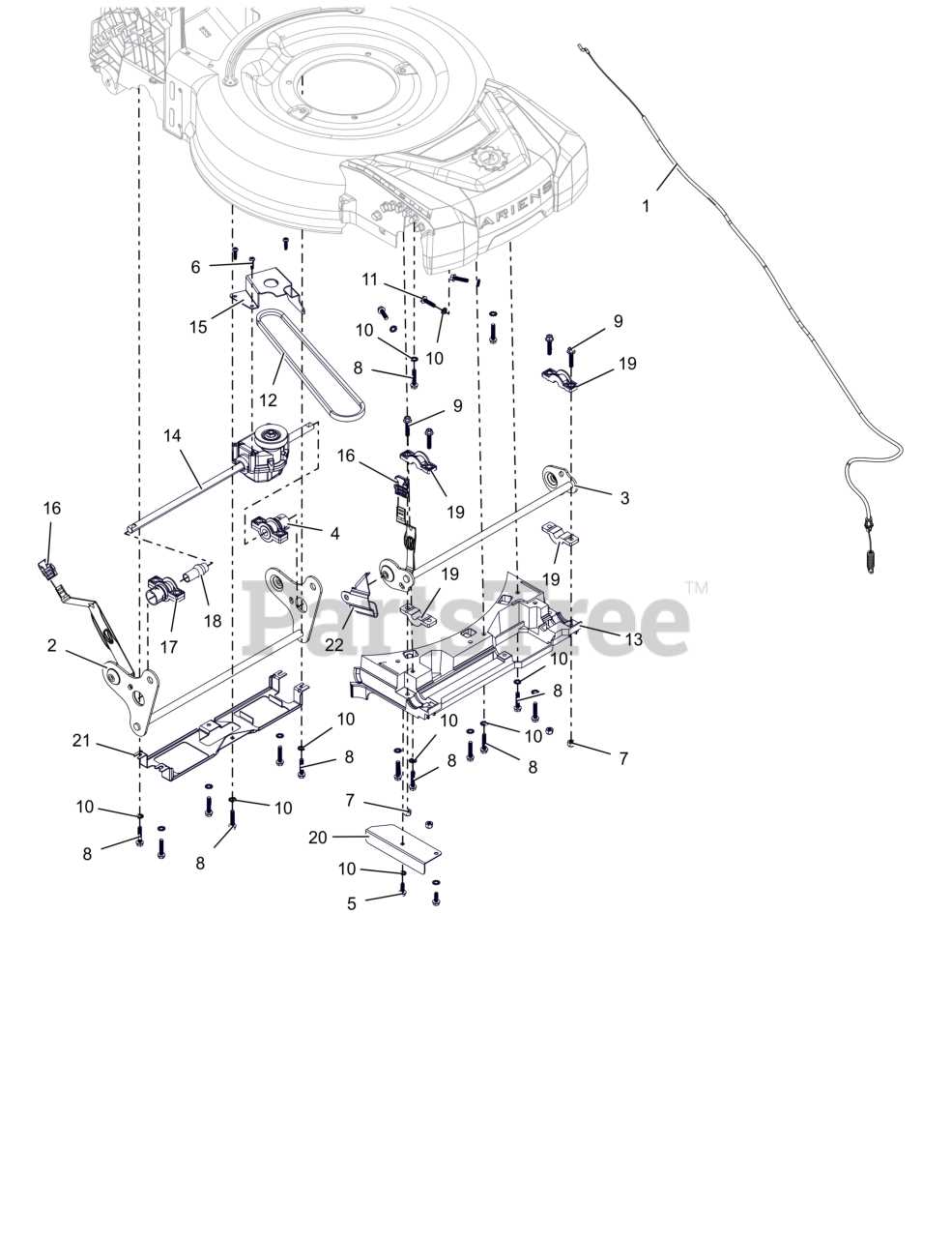 ariens parts diagram