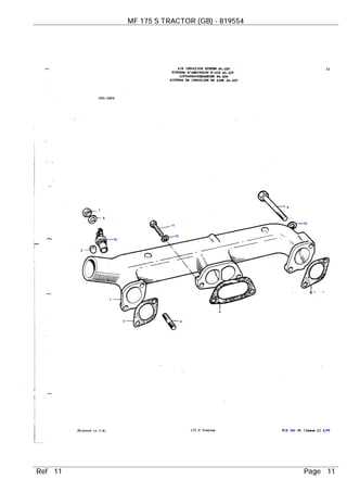 massey ferguson 175 parts diagram